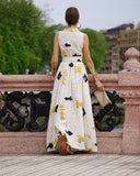 Mediterranean Style Maxi Dress