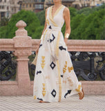 Mediterranean Style Maxi Dress
