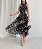 Elegant Chiffon Midi Dress
