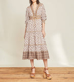 Alessandra Print Midi Dress