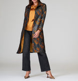 Exquisite reflective silk embroidery thick cotton jacket
