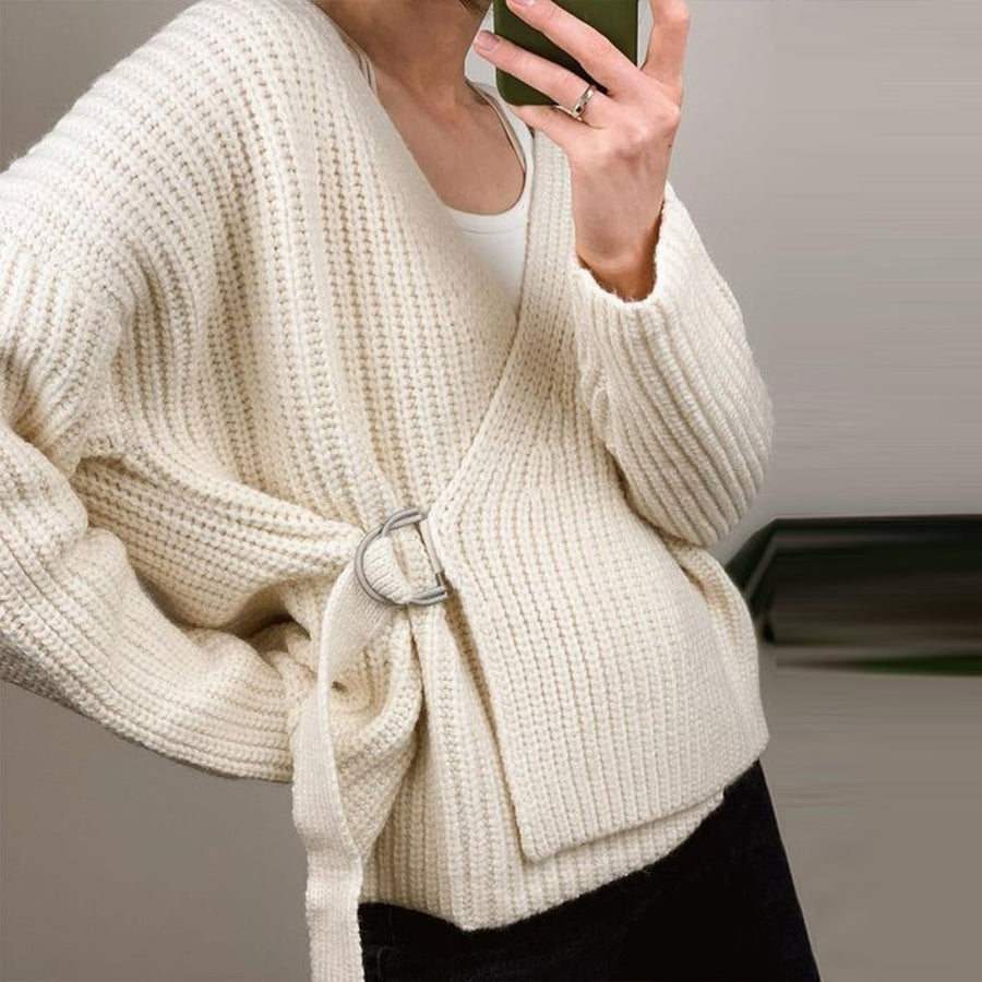 Basic Long Sleeve Plain Sweater