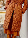 Long Sleeve Regular Fit Lapel Collar Fleece Coat
