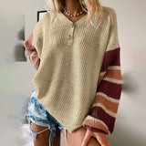 Special Color Block V-Neck Sweater