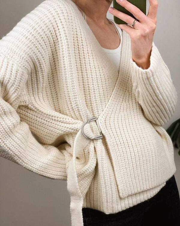 Basic Long Sleeve Plain Sweater