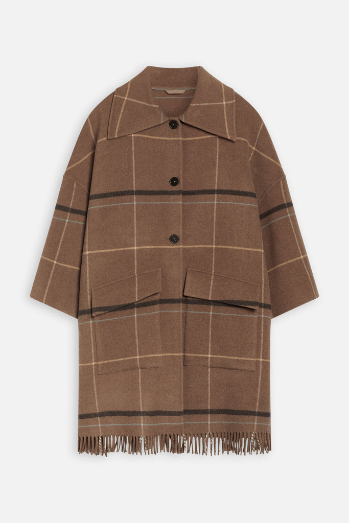 Wool & Cashmere Poncho Coat