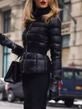 Plain Urban Long Sleeve Regular Fit Fleece Coat