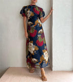 Chiffon Printed Maxi Dress
