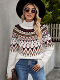 Ethnic Style Knitted Sweater