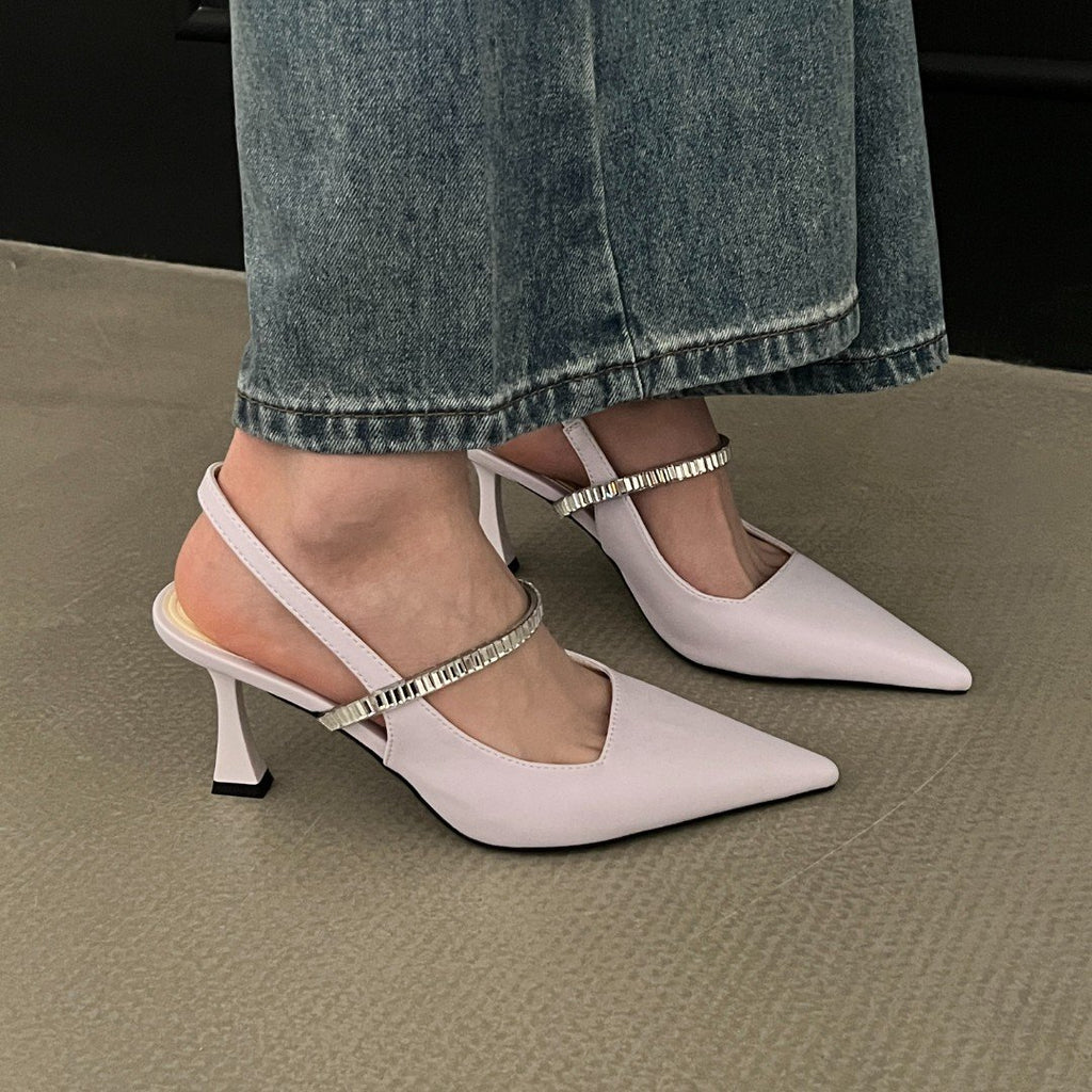 Rhinestone Pointed Toe High Heel Women'S Shoes
