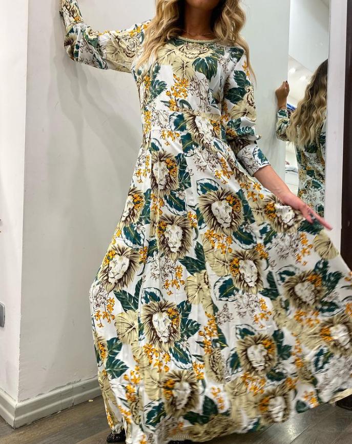 Jungle & Python Print Dress